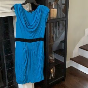 Bebe blue and black dress